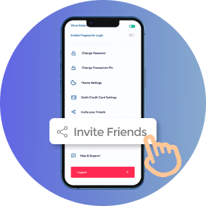 Invite friend to SOCASH